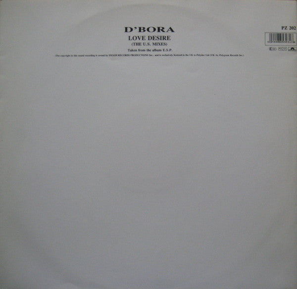 D'Bora : Love Desire (The US Mixes) (12")