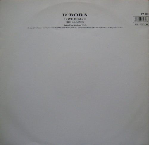 D'Bora : Love Desire (The US Mixes) (12")
