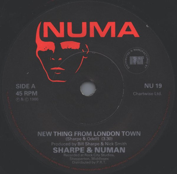 Sharpe & Numan : New Thing From London Town (7", Single)