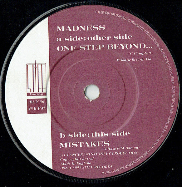 Madness : One Step Beyond... (7", Single)