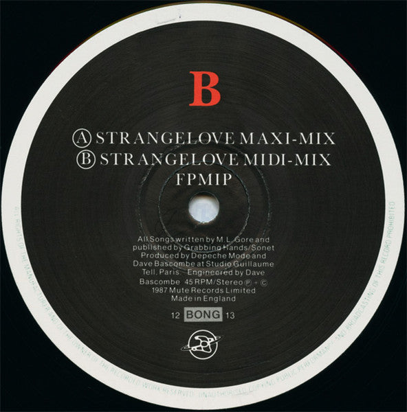 Depeche Mode : Strangelove (12", Single)