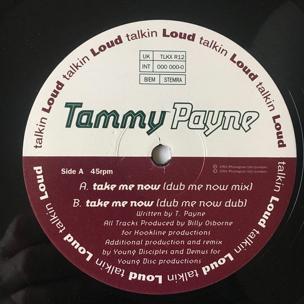 Tammy Payne : Take Me Now (Remix) (12")