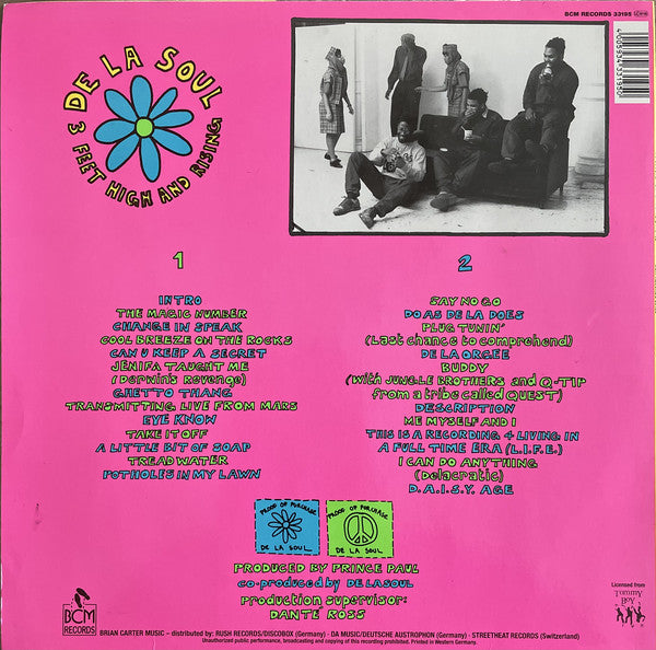 De La Soul : 3 Feet High And Rising (LP, Album)
