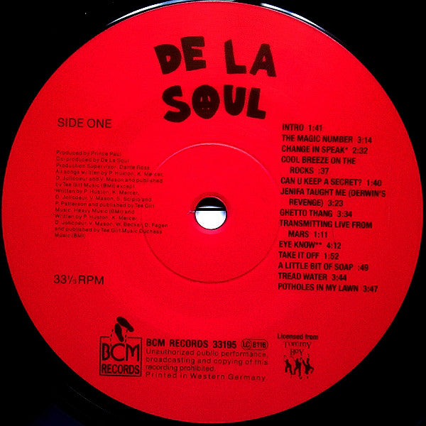 De La Soul : 3 Feet High And Rising (LP, Album)