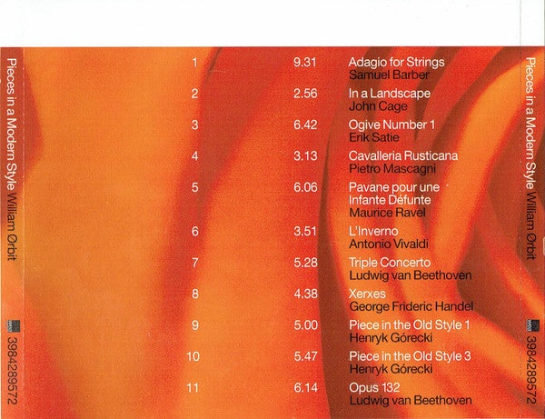 William Ørbit* : Pieces In A Modern Style (CD, Album)