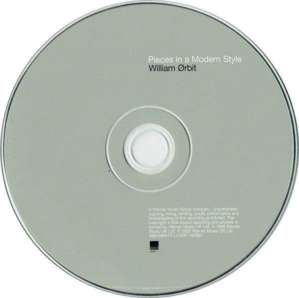 William Ørbit* : Pieces In A Modern Style (CD, Album)