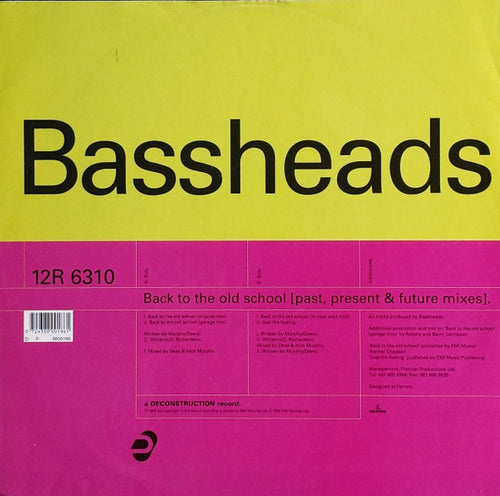 Bassheads : Back To The Old School (12")
