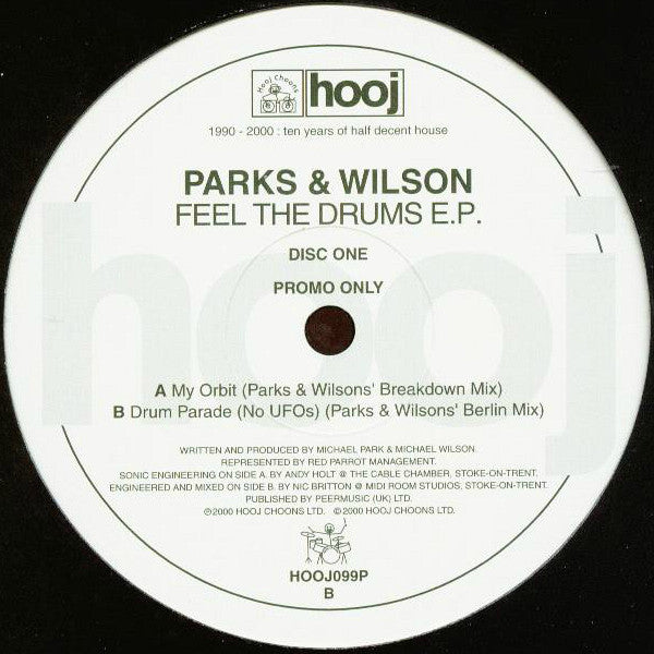 Parks & Wilson : Feel The Drums E.P. (12", EP, Promo, Dis)