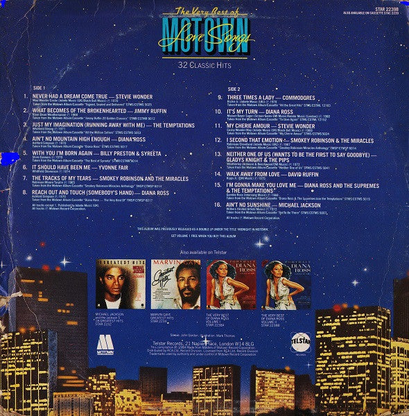 Various : The Very Best Of Motown Love Songs Volume 2 (LP, Album, Comp)