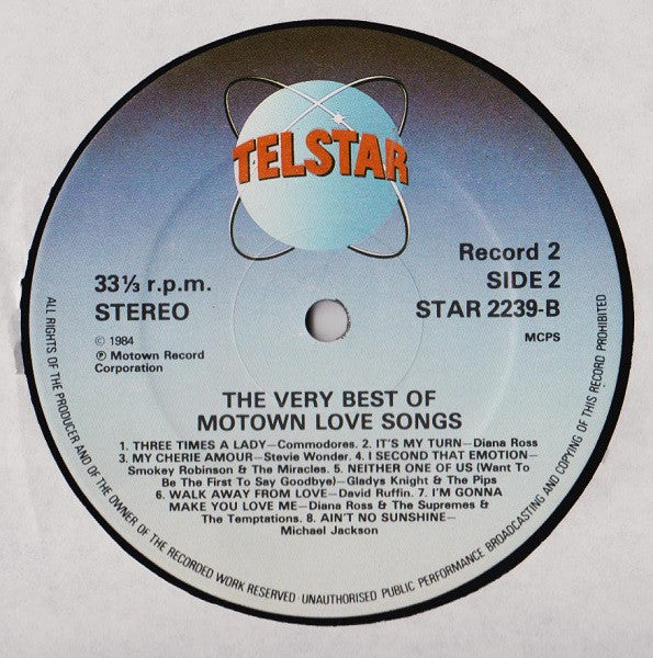 Various : The Very Best Of Motown Love Songs Volume 2 (LP, Album, Comp)