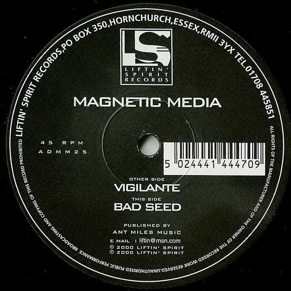Magnetic Media : Vigilante / Bad Seed (12")