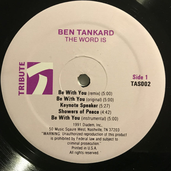 Ben Tankard / Keith Dobbins : The Word Is (12", Single)