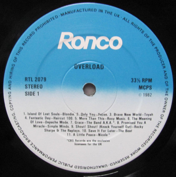 Various : Overload (LP, Comp)