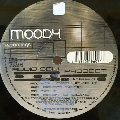 Audio Soul Project : Vol. 1 (12")