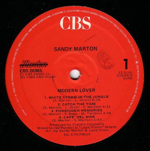 Sandy Marton : Modern Lover (LP, Album)