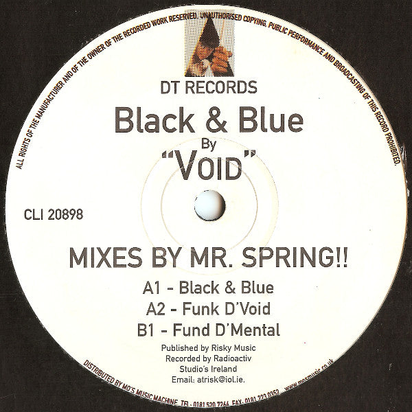 Void (7) : Black & Blue (12")