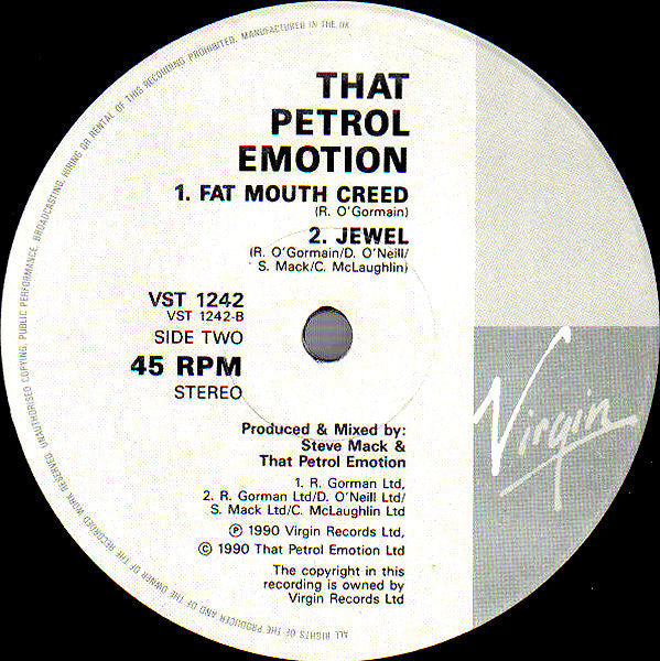 That Petrol Emotion : Abandon (12")