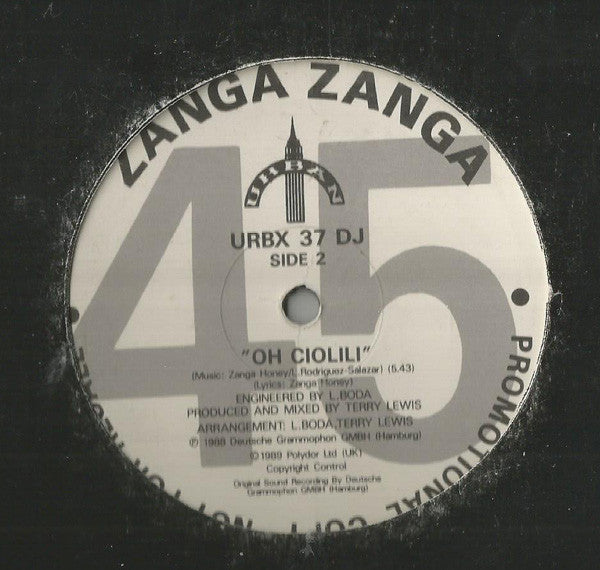 Zanga Zanga : Oh Ciolili (12", Promo)
