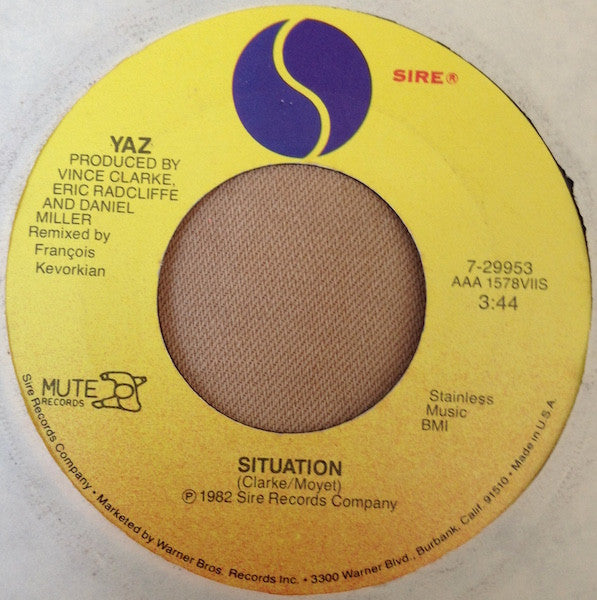 Yaz* : Situation (7", Single)