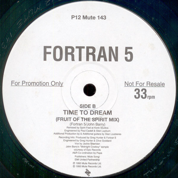 Fortran 5 : Time To Dream (12", Promo)