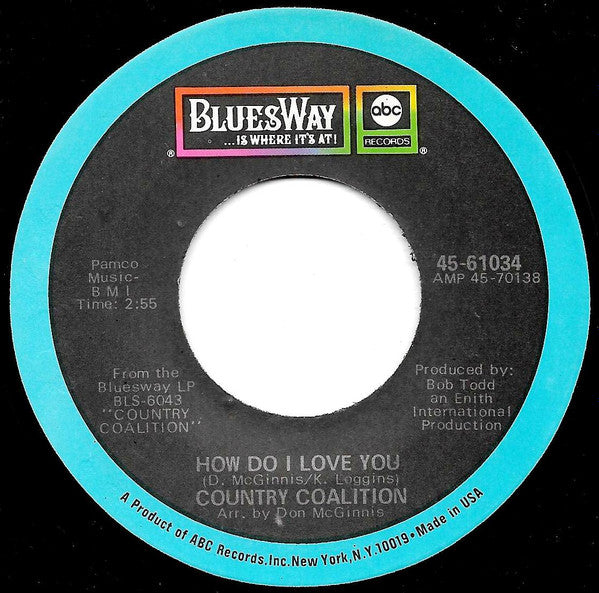 Country Coalition : Time To Get It Together (7", Single)