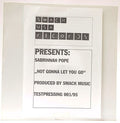 Sabrynaah Pope : Not Gonna Let You Go (12", TP, W/Lbl)