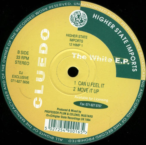Cluedo : The White E.P. (12", EP)