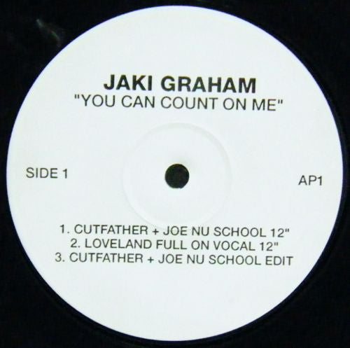 Jaki Graham : You Can Count On Me (12", Promo)