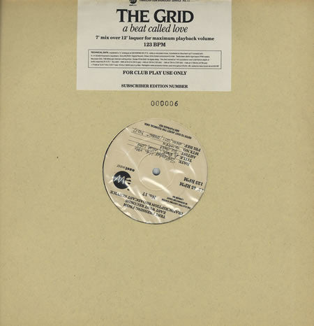 The Grid : A Beat Called Love (12", S/Sided, Num)