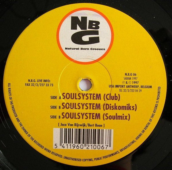 Natural Born Grooves : Soulsystem (12")