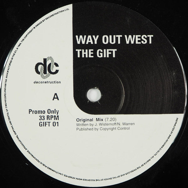 Way Out West : The Gift (12", Promo)