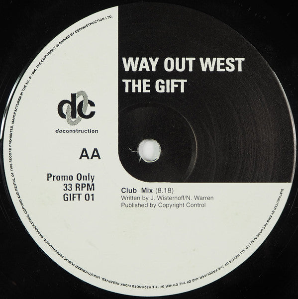 Way Out West : The Gift (12", Promo)