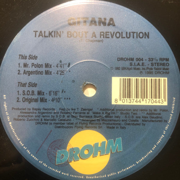 Gitana : Talkin' Bout A Revolution (12")
