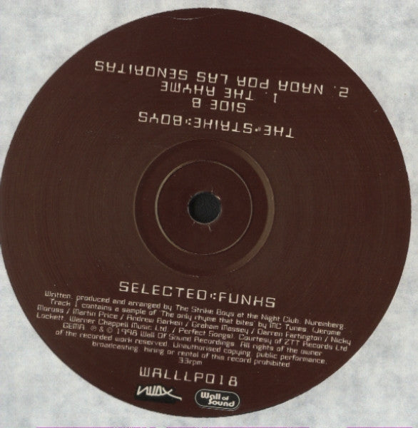 The Strike Boys : Selected Funks (3xLP, Album)