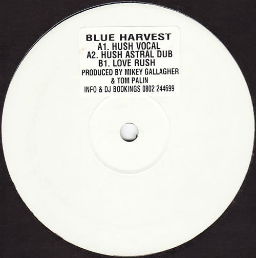 Blue Harvest : Hush / Love Rush (12", Promo, W/Lbl)