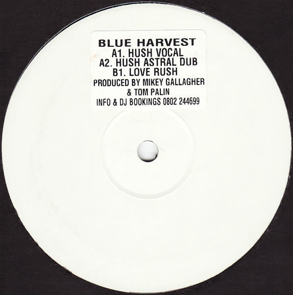 Blue Harvest : Hush / Love Rush (12", Promo, W/Lbl)