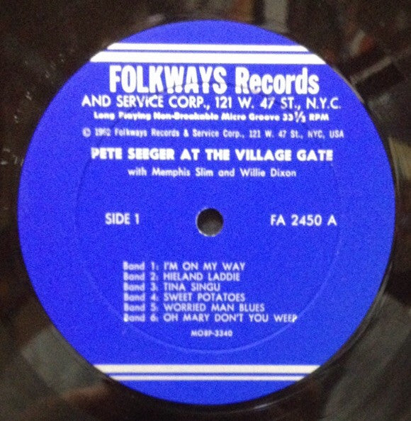 Pete Seeger With Memphis Slim & Willie Dixon : Highlights Of Pete Seeger At The Village Gate (LP, Album, RE)