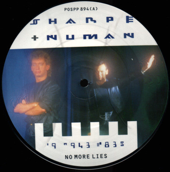 Sharpe & Numan : No More Lies (7", Single, Pic)