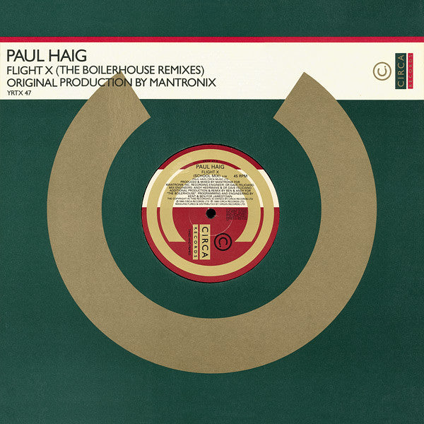 Paul Haig : Flight X (The Boilerhouse Remixes) (12", Single)