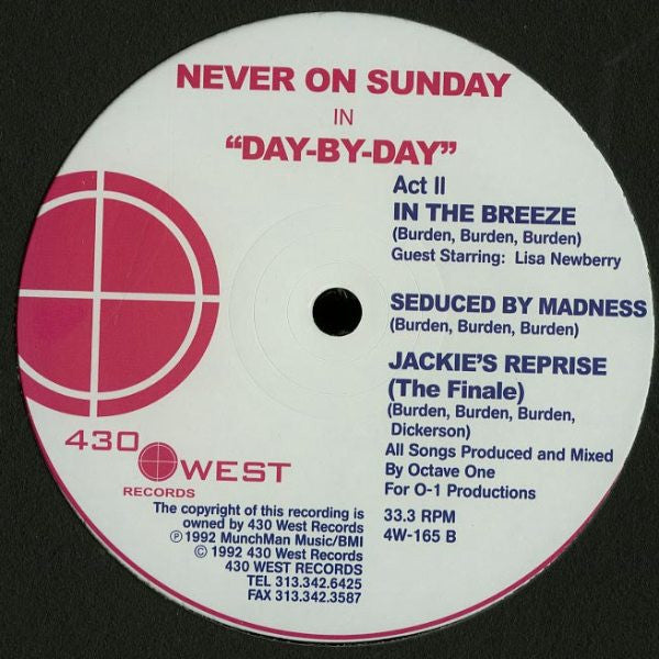 Never On Sunday : Day-By-Day  (12", RE, RM)