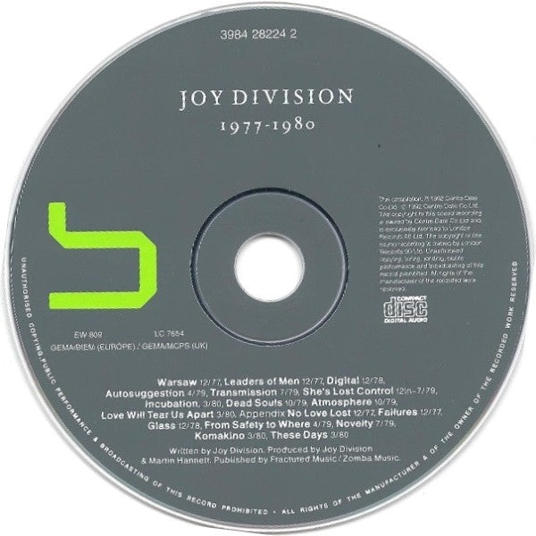 Joy Division : Substance (CD, Comp, RE, RP, Dis)