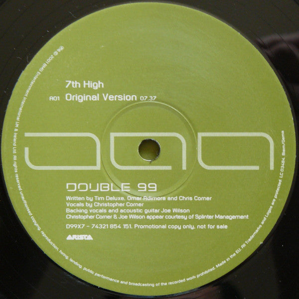 Double 99 : 7th High (12", Promo)