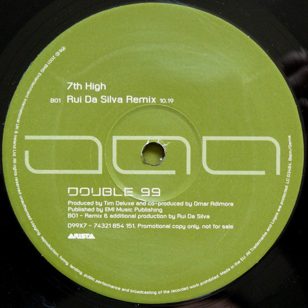 Double 99 : 7th High (12", Promo)