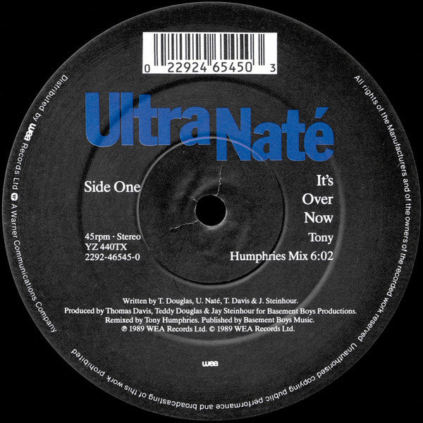 Ultra Naté : It's Over Now - Presenting The Remix (12", Single)