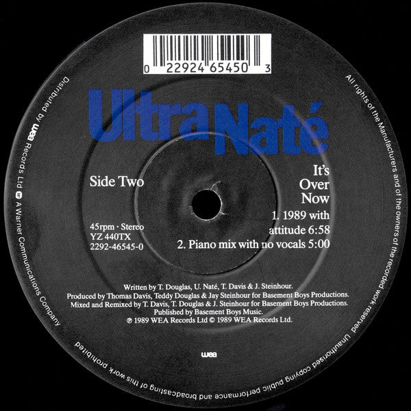 Ultra Naté : It's Over Now - Presenting The Remix (12", Single)