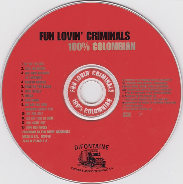 Fun Lovin' Criminals : 100% Colombian (CD, Album + CD, Maxi)