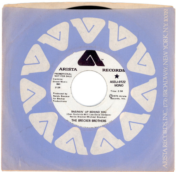 The Brecker Brothers : Sneakin' Up Behind You (7", Single, Mono, Promo)