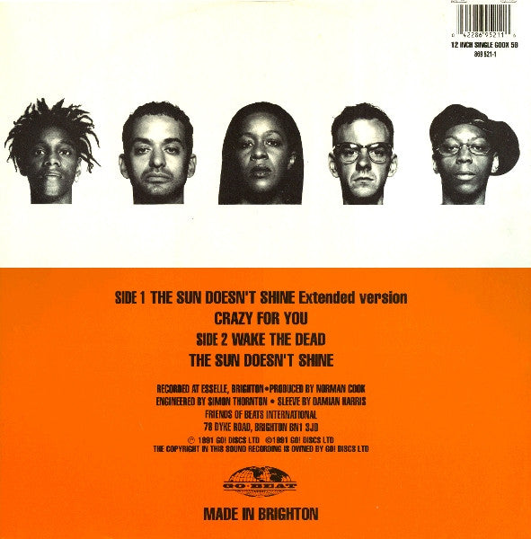 Beats International : The Sun Doesn't Shine (12", Single)