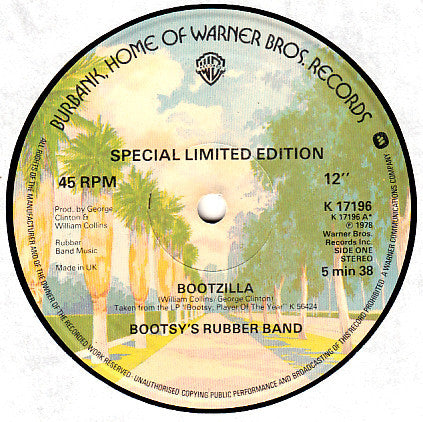 Bootsy's Rubber Band : Bootzilla (12", Ltd)