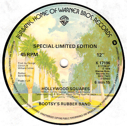 Bootsy's Rubber Band : Bootzilla (12", Ltd)